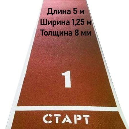 Купить Дорожка для разбега 5 м х 1,25 м. Толщина 8 мм в Димитровграде 